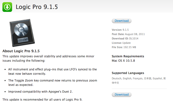 pro tools 10 mac download